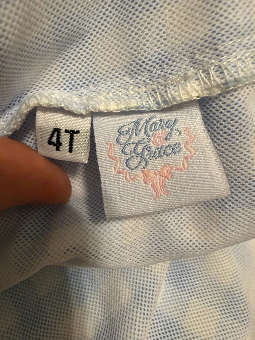 Mary & Grace Toddler Girl Blue Gingham Halter Swim Top